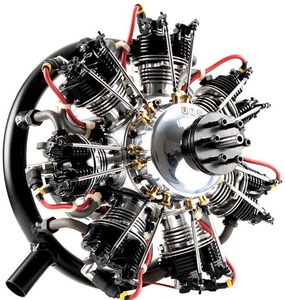 UMS 160cc Gas – 7 Cylinder Radial 4 Stroke Engine - CH-ignitions